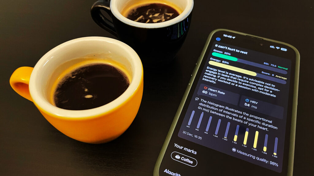 coffee and hrv