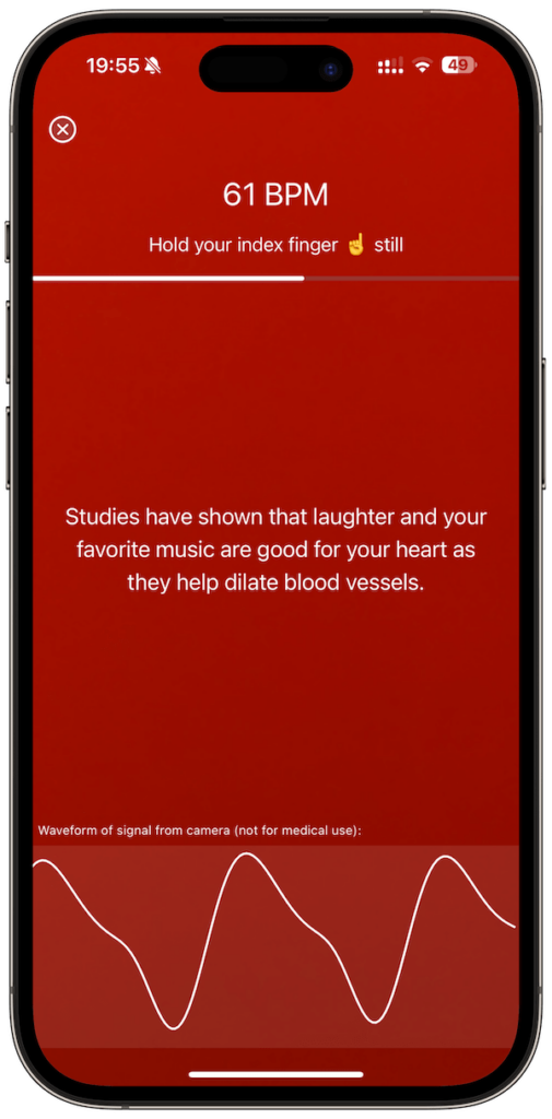 Measure HRV with iphone camera